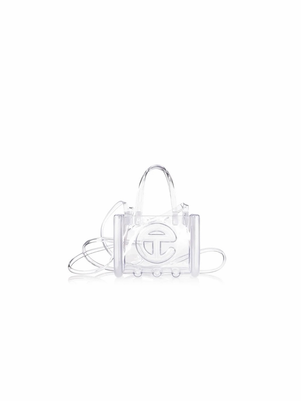 Telfar Clear Transparent Mini Tote Crossbody